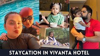 Staycation in Vivanta Hotel  First vlog  Amairasiddhik [upl. by Ecirtap726]