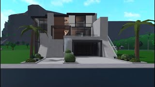 50k Modern Family home  Bloxburg  Exterior only  Roblox Speedbuild [upl. by Annayoj]