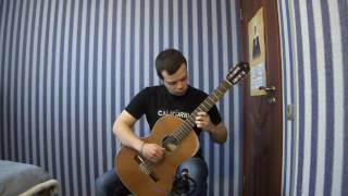 Twin Peaks Theme on Classical Guitar Arrangement by M Tallstrom [upl. by Hymen]