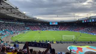 Flower of Scotland Scottish National Anthem Scotland v Croatia Euro 2020 22062021 With Lyrics [upl. by Hudgens]