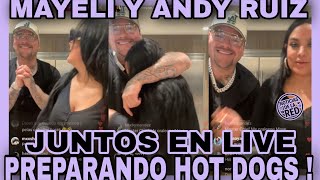 MAYELI Y ANDY RUIZ FELICES COCINANDO EN LIVE NOTICIAS DE LA RED [upl. by Sitto6]