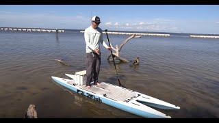 L2FISH PADDLE BOARD REVIEW Catamaran SUP [upl. by Agler260]