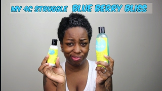 My natural 4c hair Misssbehaiving Curls Blue Berry Bliss Jelly [upl. by Kcajyllib]