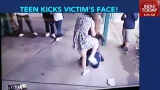 Caught On Camera High School Girl Attacks Boy [upl. by Yclek]