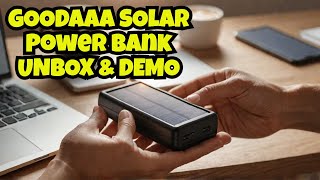 GOODAAA Solar Power Bank Unboxing amp Setup Guide [upl. by Subir]