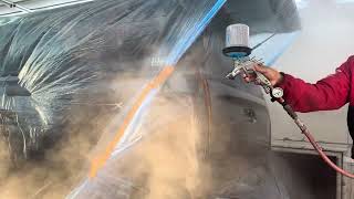 Spray paint Iwata ws400 for clear best spray gun [upl. by Aileme]