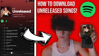 HOW TO DOWNLOAD UNRELEASED SONGS ON IPHONE Spotify Files [upl. by Karie609]