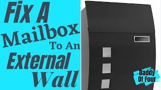 How To Install An External Mailbox  Outside Letterbox Installation  DIY Tips  Daddy Of Four UK [upl. by Adnana]