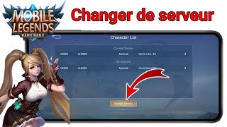 Comment changerchanger de serveur dans Mobile Legends 2024  MLBB Server Change [upl. by Kalin]