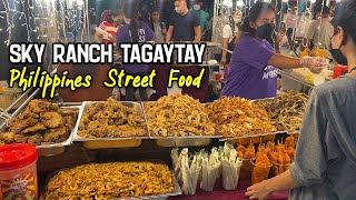 PINOY STREET FOOD at SKYRANCH TAGAYTAY  The Best Street Food Spot in TAGAYTAY PHILIPPINES [upl. by Afatsuom336]