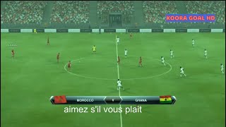 Diffusion en direct du match entre le Maroc et le Ghana aujourdhui la Coupe dAfrique PES 2013 [upl. by Acnaib]