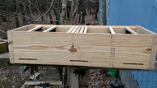 Langstroth Long Beehive Build part 1 [upl. by Eekorehc]