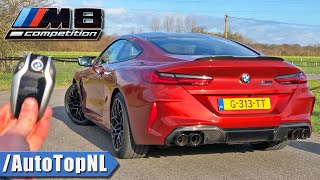 BMW M8 Competition Coupe REVIEW on AUTOBAHN NO SPEED LIMIT by AutoTopNL [upl. by Ahseid]