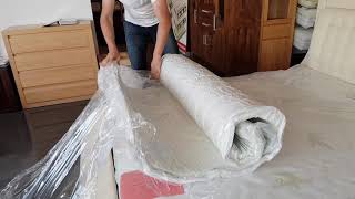 Materac rolowany rozpakowanie  Mattress Unboxing [upl. by Eihtak425]