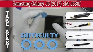 How to disassemble 📱 Samsung Galaxy J5 2017 SMJ530 Take apart Tutorial [upl. by Aisetal]