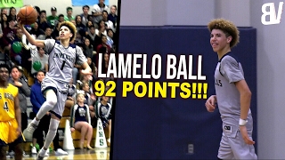 The Full Game LaMelo Ball Scored 92 Chino Hills DESTROYS Los Osos AGAIN FULL HIGHLIGHTS [upl. by Cardew266]