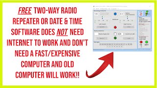 🔺Free GMRS twoway radio repeater or date amp time software NO INTERNET old slow computer will work🔺 [upl. by Notsniw]