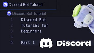 Discord Bot Tutorial for Beginners 2022 • Part 1 • Setup and first command [upl. by Gussi]