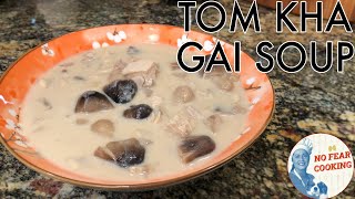 Tom Kha Gai Thai Chicken Lemongrass Soup Recipe [upl. by Gord]