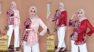 Rekomendasi 10 Model Baju Batik Wanita Terbaru 2021 [upl. by Salene]