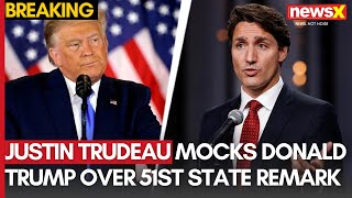 Justin Trudeau Mocks Donald Trump Over ‘51st state’ Remark After Canada Beats US in Ice Hockey [upl. by Oakes]