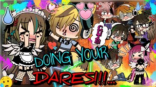 DOING YOUR DARES  50 Dares  Gacha Life READ THE DESC [upl. by Ellivro]