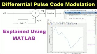 Differential Pulse Code Modulation DPCM Explained using MATLAB  ADC 413 [upl. by Ojybbob600]