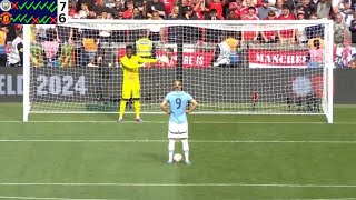 Manchester City vs Manchester United PENALTY SHOOTOUT 76  Community Shield 2024 [upl. by Peoples524]