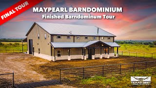 2500 sqft Maypearl BARNDOMINIUM HOME FINISHED TOUR  Texas Best Construction [upl. by Tate213]