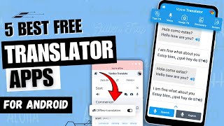 5 Best Free Translator Apps For Android ✅  Best Translation App for Android  Use Camera [upl. by Kissee]