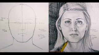 How to Draw Facial Proportions [upl. by Atnamas978]