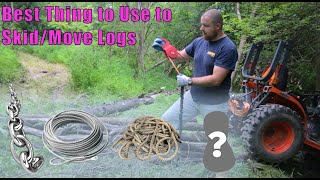 Best Thing to Use for SkiddingMoving Logs Plus How to Use a Pulley to Redirect [upl. by Eylsel]