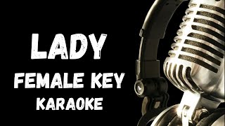 Lady Female Key Karaoke Version [upl. by Andrade]