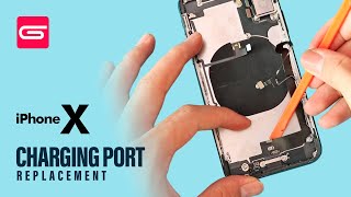 iPhone X Charging Port Flex Replacement [upl. by Roddy]