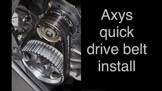 Ayxs quick drive belt install [upl. by Walker]