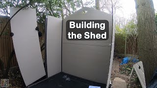 Plastic Shed Project Part 3 Building the Keter Shed [upl. by Eineeuq639]