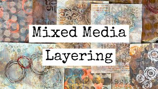 How To Create Layered Mixed Media Backgrounds [upl. by Elliot]