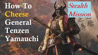 How to CHEESE Tenzen Yamauchi Stealth Mission No healNo item  Sekiro Shadows Die Twice [upl. by Nettle]