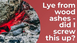 How To Make Lye Water From Wood Ashes [upl. by Lirrehs58]