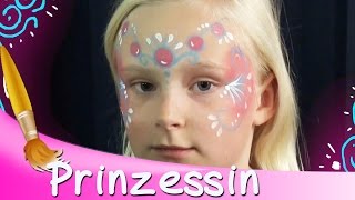 🐯 Kinderschminken Prinzessin Gesicht Tutorial  HD [upl. by Seuguh]