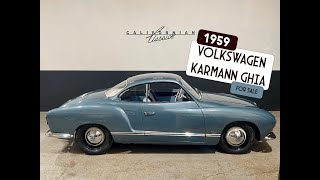 1959 Volkswagen Karmann Ghia [upl. by Shiff]