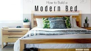 How to Build a DIY Modern Bed [upl. by Aikyn]