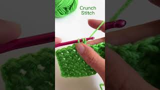 LEFT HANDED Crochet Stitch Tutorial Crunch Stitch crochet shortscrochet crochettutorial [upl. by Orecic]