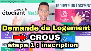 COMMENT SINSCRIRE SUR CROUS FACILEMENT  DEMANDE DE LOGEMENT ÉTUDIANT [upl. by Naired819]