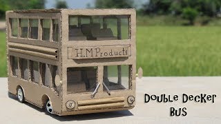 How to Make a Double Decker Bus From Cardboard  DIY Luxury Bus [upl. by Northway66]