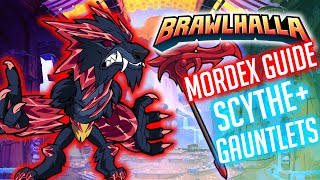 Pro Brawlhalla Guide  Easy Mordex Scythe And Gauntlet Combos And Strings [upl. by Aylmar540]