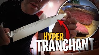 Une Entrecôte d1kg600 VS mon nouveau Couteau hyper tranchant  🔪 [upl. by Nivrae]