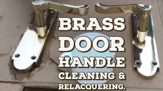 Brass Door handle  knob Polishing amp Re Lacquering Experiment Rustins Metal Lacquer [upl. by Aiuqcaj]