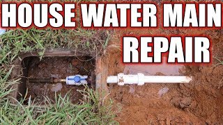 House water main pipe repair  Detailed video [upl. by Thetis655]