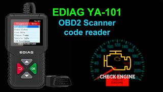 Ediag YA101 OBD2 scan tool review [upl. by Nanfa]